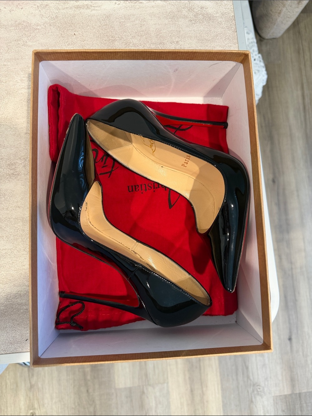 Christian Louboutin So Kate 120 Patent Leather Pumps size 37